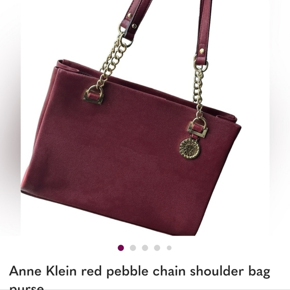 NEW, Anne Klein Burgundy Wine  Red Shoulder Bag, Satchel New, - Picture 8 of 9
